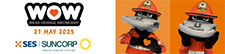 A thumbnail of an email signature banner with stylised text of W O W above Wear Orange Wednesday and 21 May 2025 on the left and on the right two images of SES Platypus Paddy.